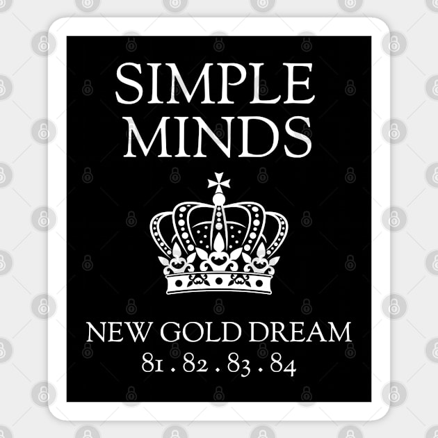 Simple Minds New Gold Dream Sticker by Timeless Chaos